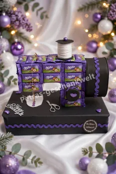 Schokoladen Nähmaschine zum Geburtstag